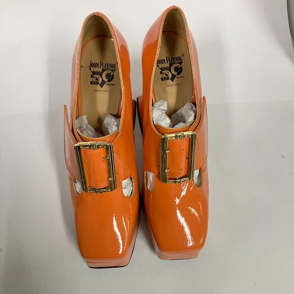 *BRAND NEW!* Fluevog 2020 Mega Munster ORIGINAL, Orange, Size 9 (best for 8.5)! - Picture 2 of 11